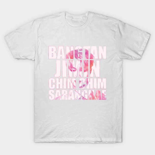 BTS - Chim Chim and words (pink watercolours) | Army | Kpop T-Shirt by Vane22april